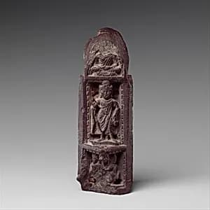 Three-Sided Section of a Portable Shrine with Scenes from the Life of the Buddha by Unknown Artist