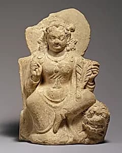Goddess, Possibly Nana, Seated on a Lion by Unknown Artist