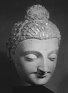 Monumental Head of Buddha by Unknown Artist