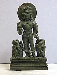 Vishnu with his Personified Attributes by Unknown Artist