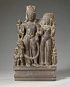 Shiva and Parvati with their Sons Karttikeya and Ganesha and the Calf Bull by Unknown Artist