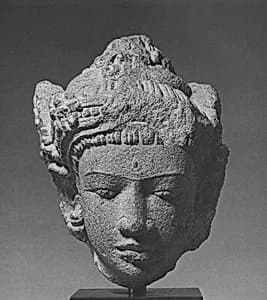 Head of a Male Deity by Unknown Artist