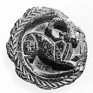Dish with Ram by Unknown Artist