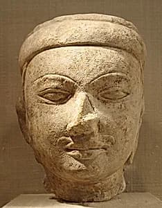 Head of a Male Deity by Unknown Artist