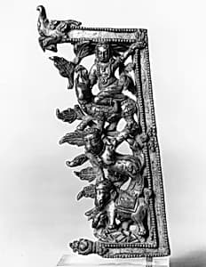 Fragment from the Backplate of an Icon by Unknown Artist