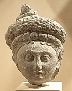 Head of a Female Deity by Unknown Artist