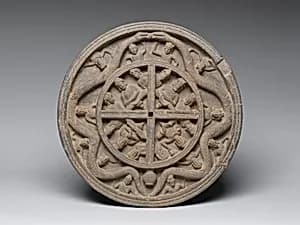 Rondel with Images of Buddha by Unknown Artist