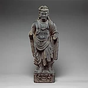 Standing Bodhisattva, probably Maitryeya (Buddha of the Future) by Unknown Artist