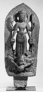 Stele with Vishnu on Garuda by Unknown Artist