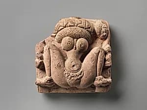 Lotus-Headed Fertility Goddess Lajja Gauri by Unknown Artist