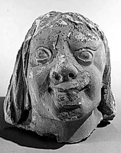 Head of a Male Figure by Unknown Artist