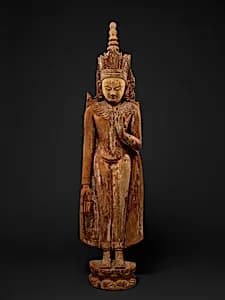 Standing Crowned and Jeweled Buddha by Unknown Artist