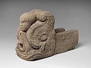 Water Spout with a Makara Head and a Head of a Monk by Unknown Artist