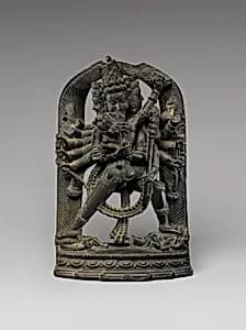 Twelve-Armed Chakrasamvara and His Consort Vajravarahi by Unknown Artist