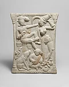 Plaque with a Royal Family by Unknown Artist