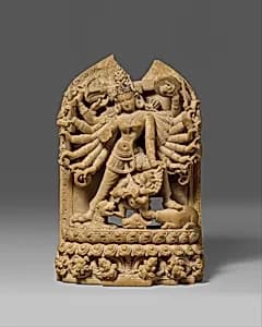 The Goddess Durga Slaying the Demon Buffalo Mahisha by Unknown Artist