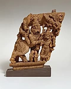 Panel from a Ritual Chariot: Narasimha, the Man-Lion Incarnation of Vishnu by Unknown Artist