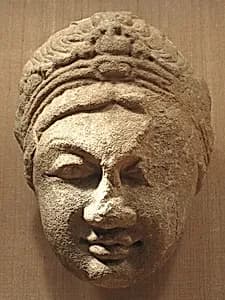 Head of an Unidentified Deity by Unknown Artist