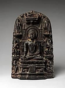Stele with Eight Great Events from the Life of the Buddha by Unknown Artist