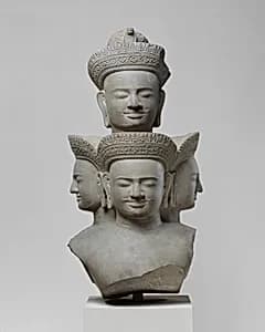 Bust of Five-Headed Shiva by Unknown Artist