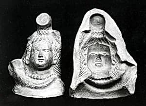Mold and Impressions for a Bust of Shiva by Unknown Artist