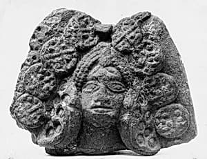 Head of a Female Deity (Yakshi?) by Unknown Artist