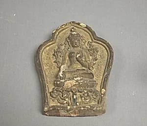 Votive Plaque with White Tara by Unknown Artist