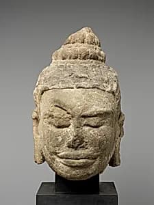 Head of Buddha or Bodhisattva by Unknown Artist
