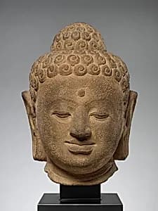 Head of a Buddha (Study Collection) by Unknown Artist
