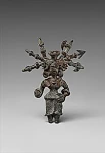 Goddess with Weapons in Her Hair by Unknown Artist