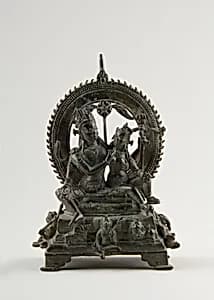 Shiva Seated with Uma (Umamaheshvara) by Unknown Artist
