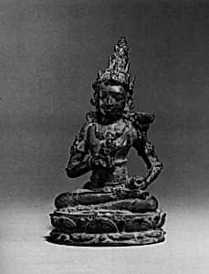 Seated Deity Holding a Double Vajra by Unknown Artist