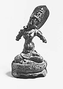 Seated Female Deity by Unknown Artist