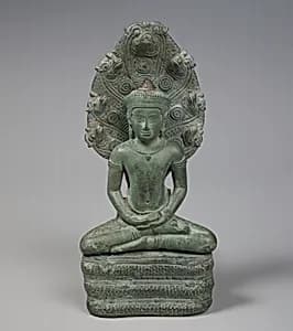 Buddha Sheltered by a Naga by Unknown Artist