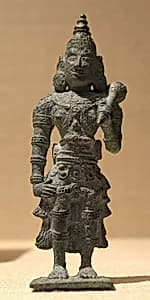 Standing Attendant with a Fly Whisk by Unknown Artist
