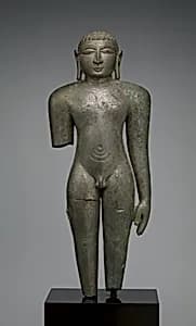 Jain Digambara Tirthanhara Standing in Kayotsarga Meditation Posture by Unknown Artist