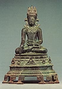 Seated Crowned and Jeweled Buddha by Unknown Artist