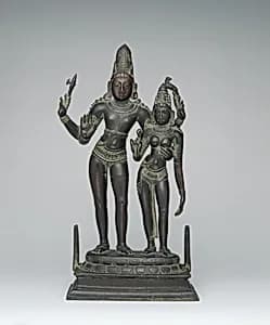 Shiva Embracing His Consort, Uma (Alinganamurti) by Unknown Artist