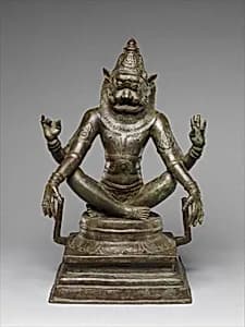 Yoga Narasimha, Vishnu's Man-Lion Incarnation by Unknown Artist