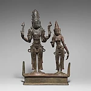 Standing Shiva and Parvati by Unknown Artist