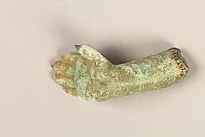 Fragment of a Forearm and Hand in Abhayamudra by Unknown Artist
