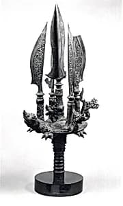 Halberd Head with Nagas and Blades on a Tortoise by Unknown Artist