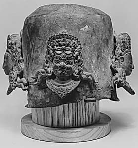 Linga Cover with Four Faces of Shiva (Caturmukhalinga) by Unknown Artist