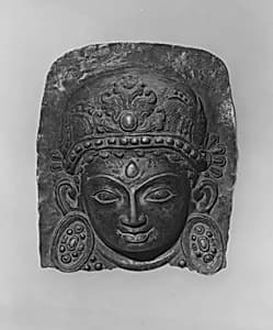 Relief Plaque of Hindu Deity, Probably Processional: Face of a Deity by Unknown Artist