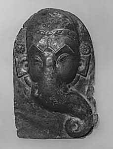 Relief Plaque of Hindu Deity, Probably Processional: Face of Ganesha by Unknown Artist