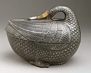 Pan Box in the Shape of a Duck by Unknown Artist