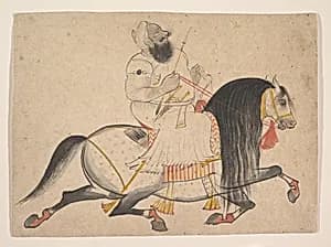 Equestrian Portrait of a Noble by Bakhta