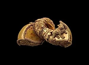 One from a Pair of Ear Ornaments (Prakaravapra Kundala) by Unknown Artist