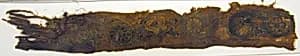 Embroidered Strip with Floral Scroll by Unknown Artist