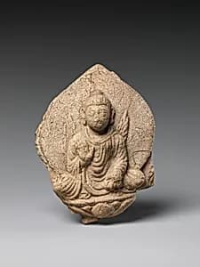 Seated Dipankara Buddha with Flaming Shoulders by Unknown Artist